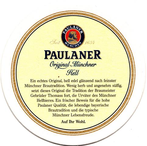 mnchen m-by paulaner original 1b (rund215-ein echtes)